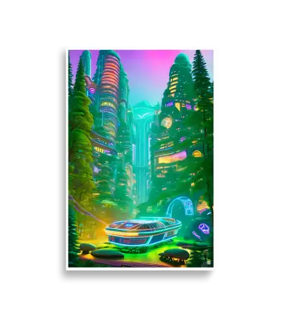 08 Neon City Poster