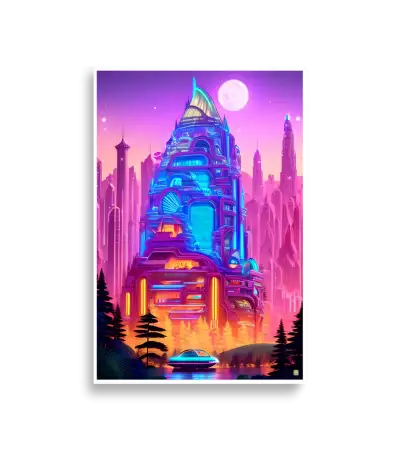 14 Neon City Poster