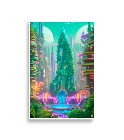 18 Neon City Poster