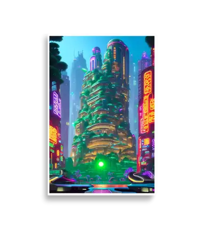 19 Neon City Poster