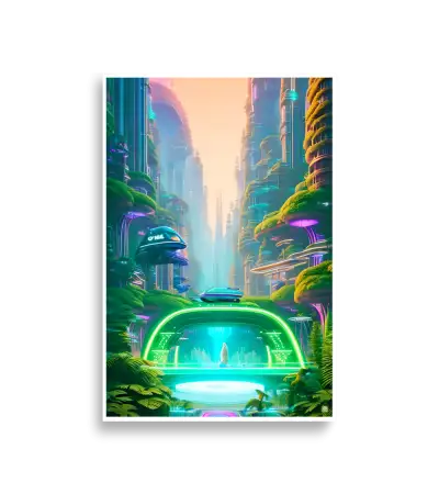 20 Neon City Poster