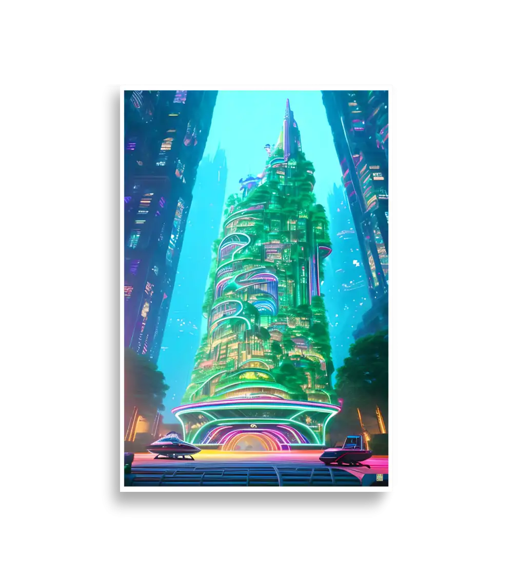 25 Neon City Poster