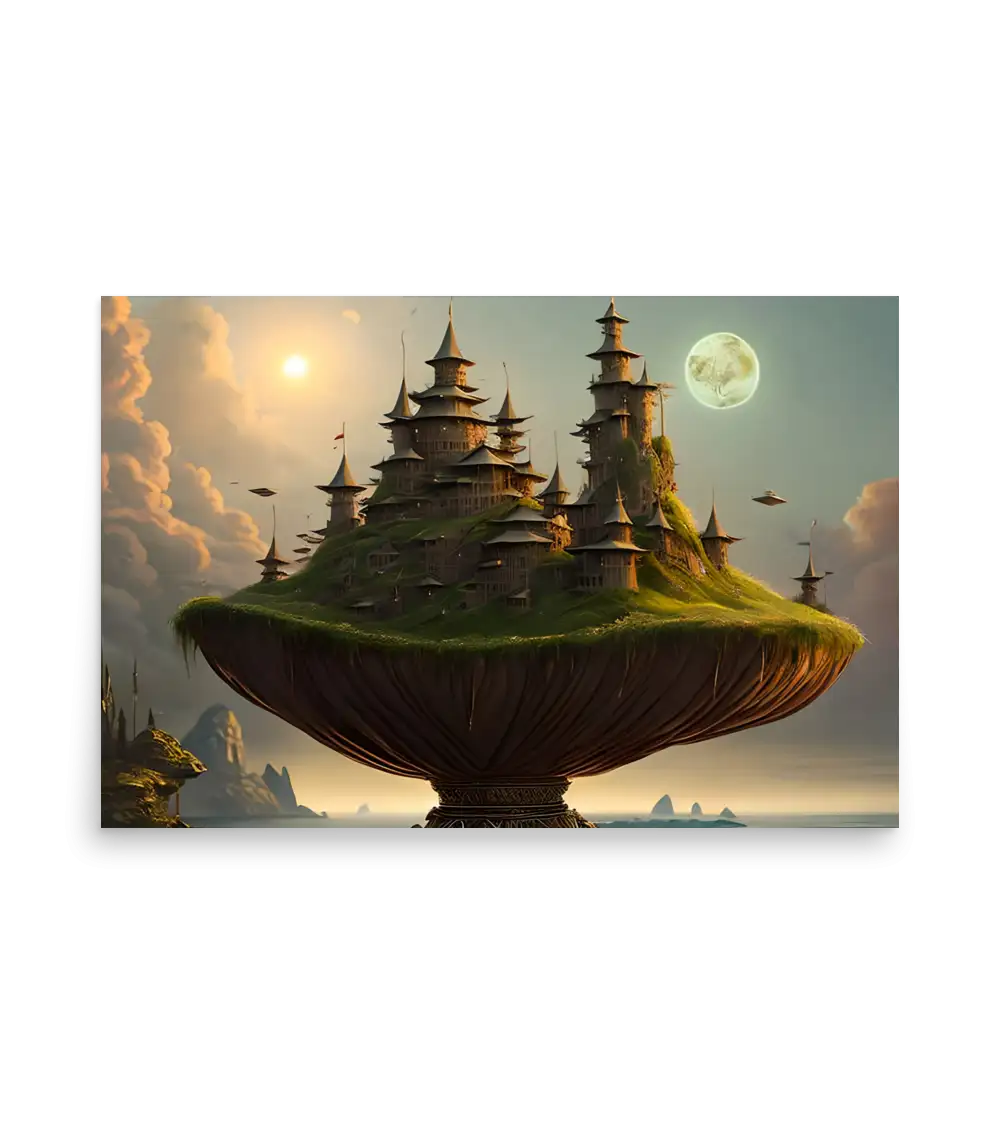 01 WATER CASTLE Photo Poster
