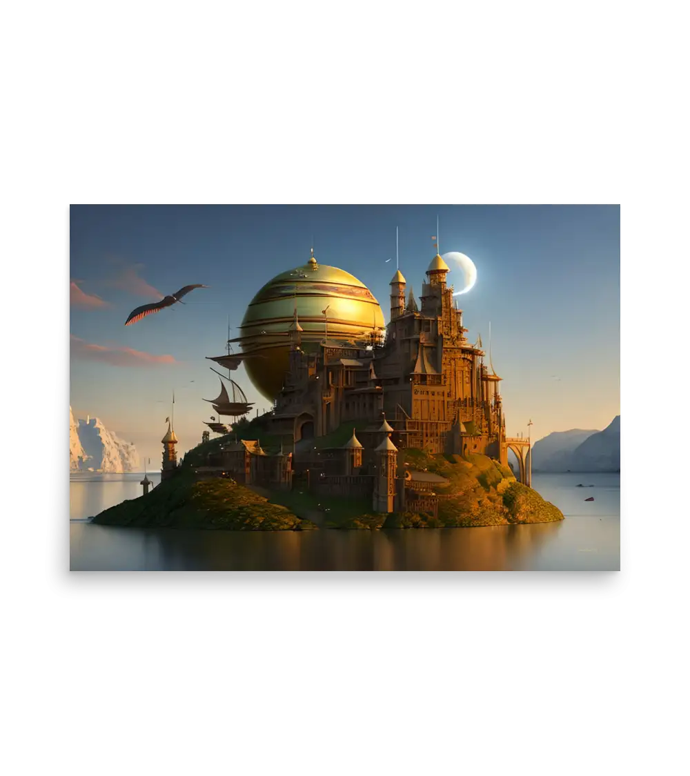 02 WATER CASTLE Photo Poster