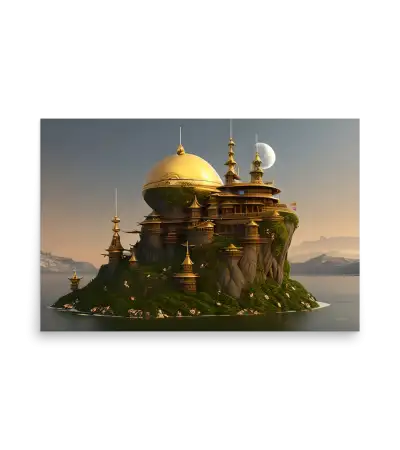 05 WATER CASTLE Photo Poster