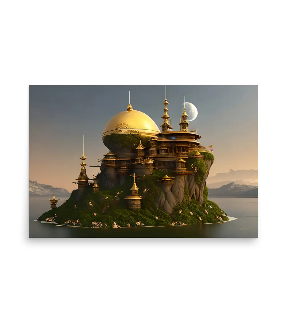 05 WATER CASTLE Photo Poster