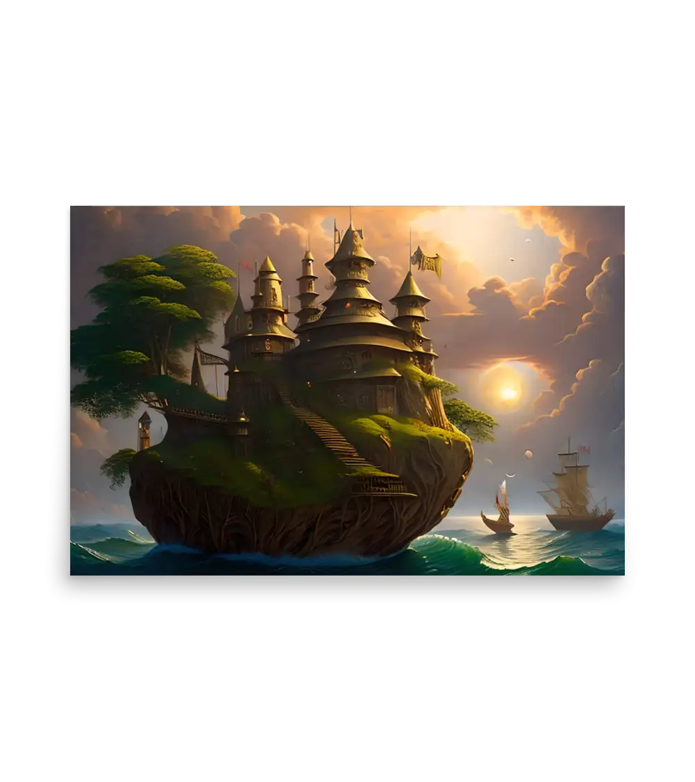 16 WATER CASTLE Photo Poster