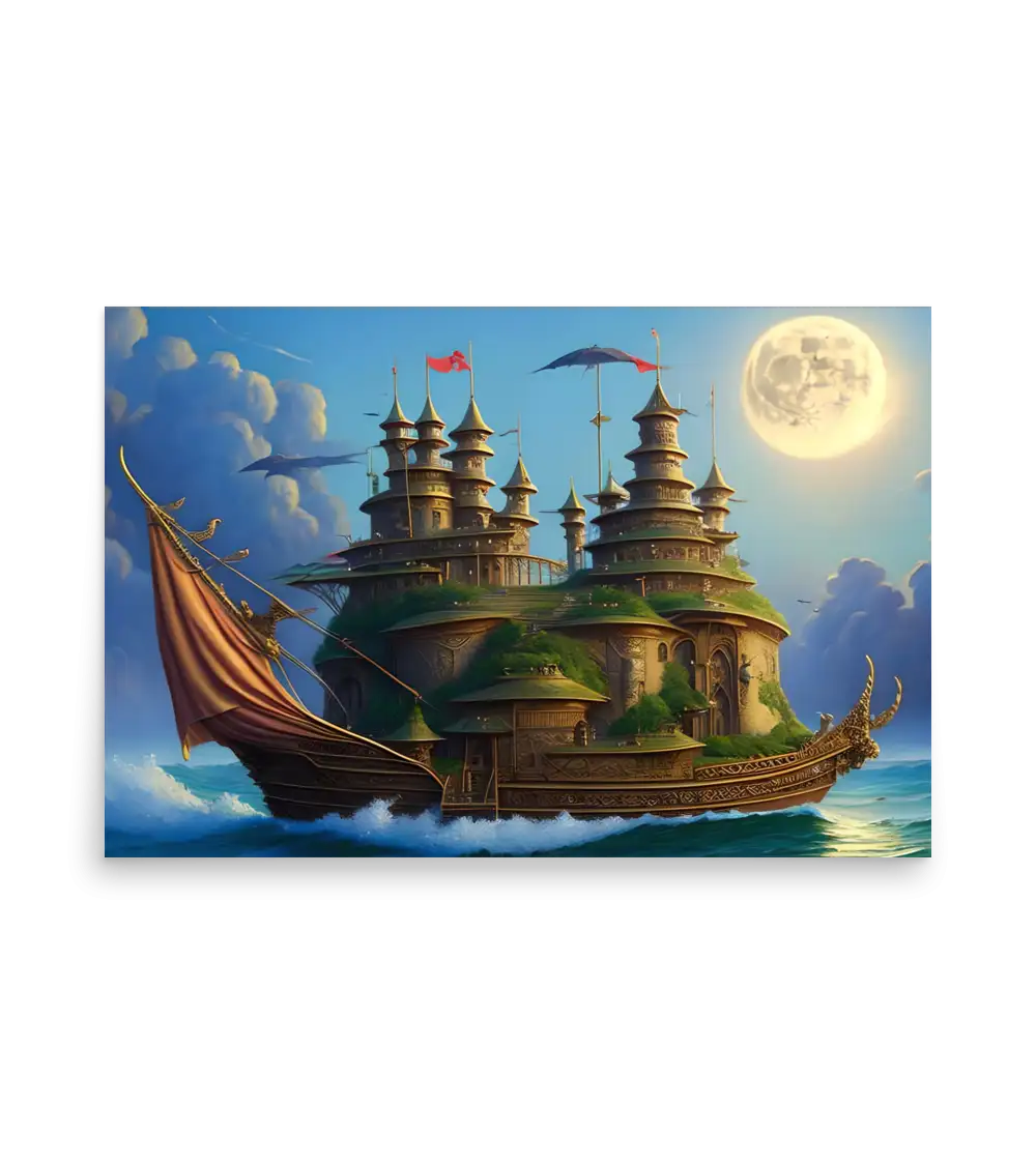 02 WATER SHIP Photo Poster