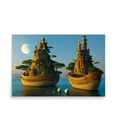 07 WATER SHIP Photo Poster