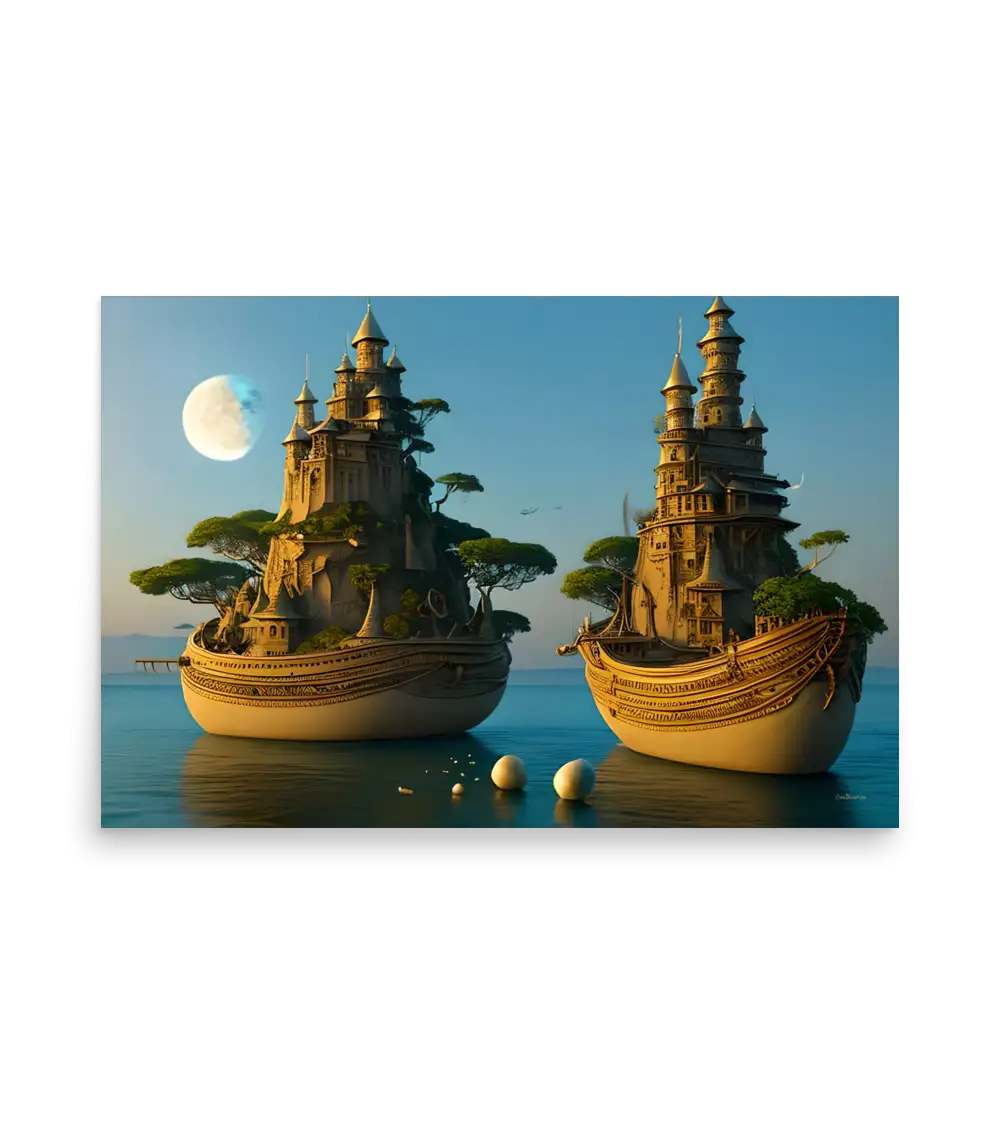 07 WATER SHIP Photo Poster