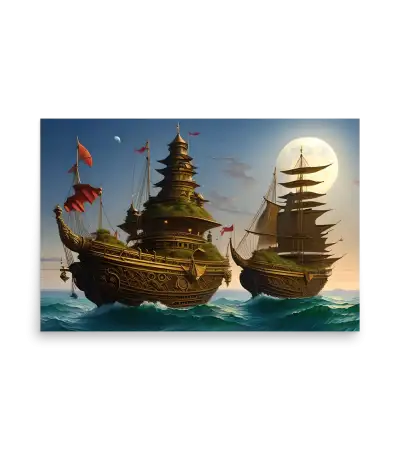 08 WATER SHIP Photo Poster