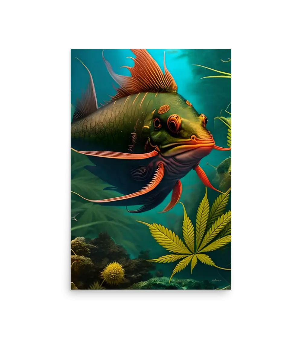 01 HEMP FISH Photo Poster