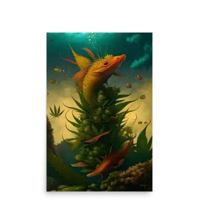 07 HEMP FISH Photo Poster