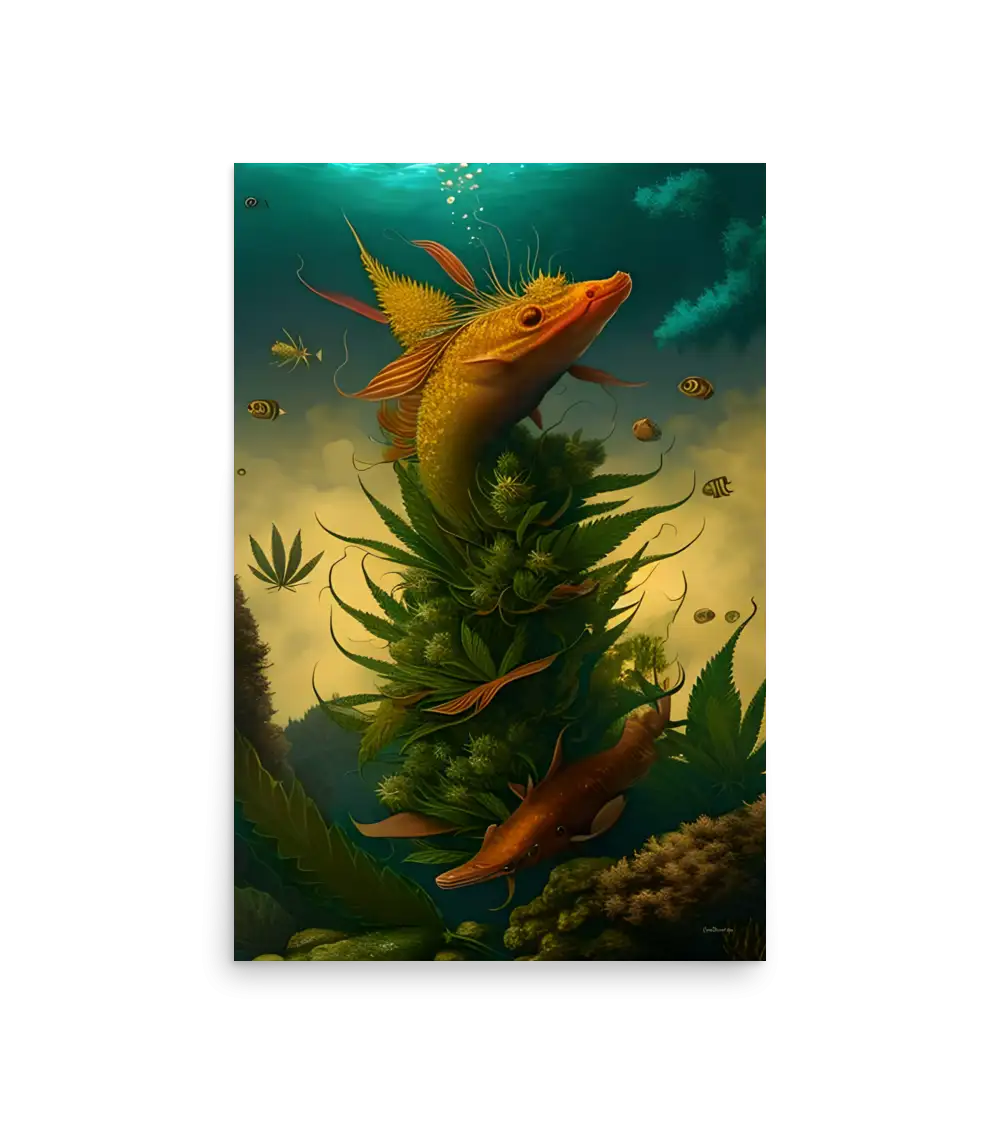 07 HEMP FISH Photo Poster