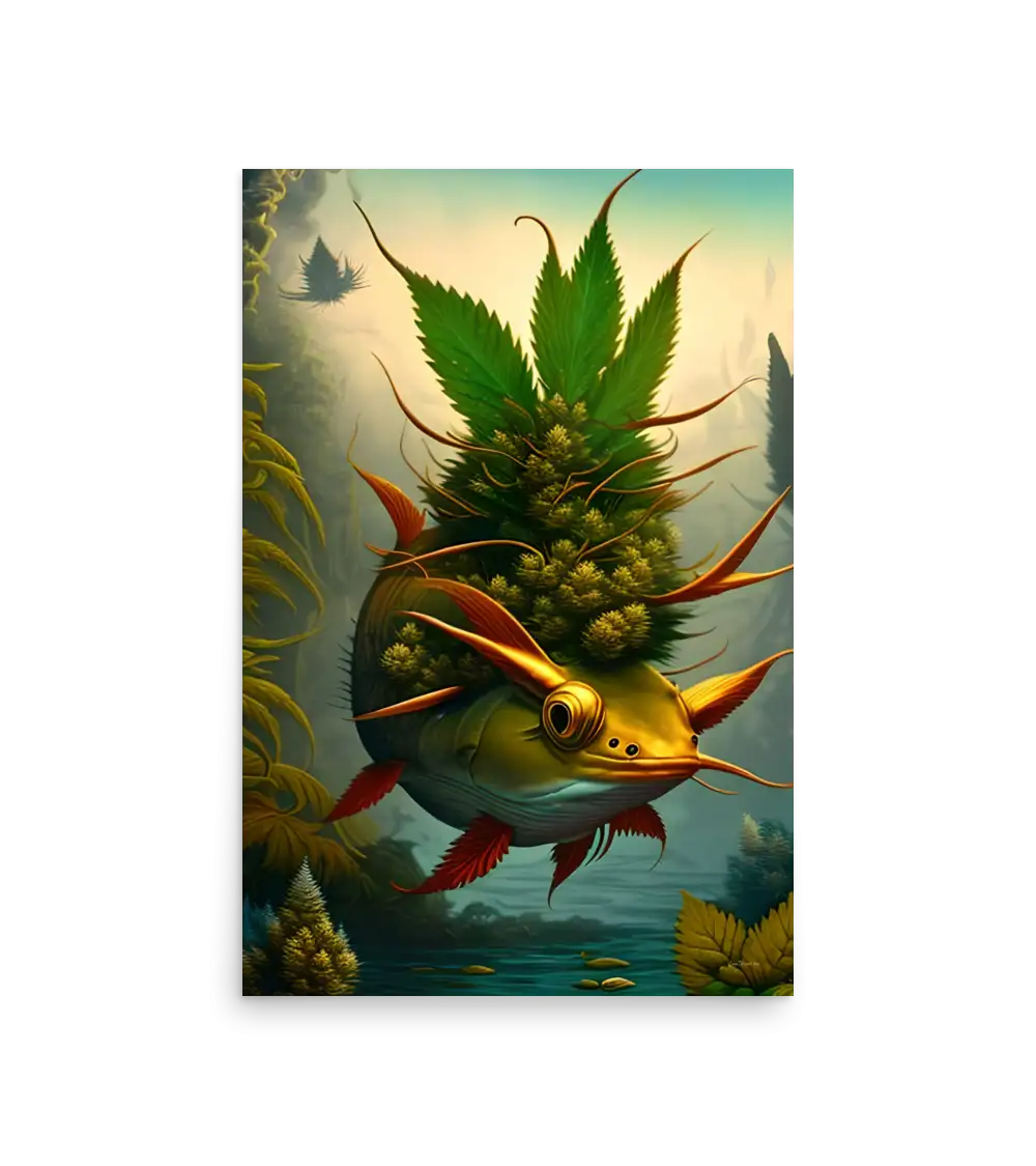05 HEMP FISH Photo Poster