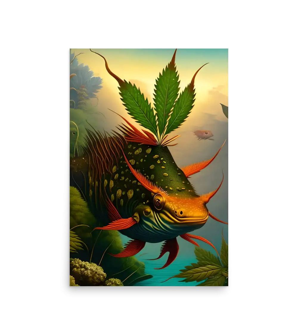 11 HEMP FISH Photo Poster