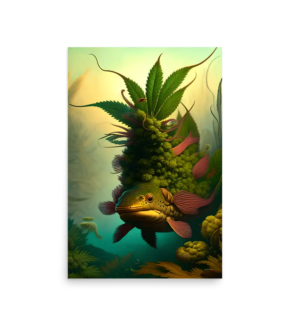 10 HEMP FISH Photo Poster