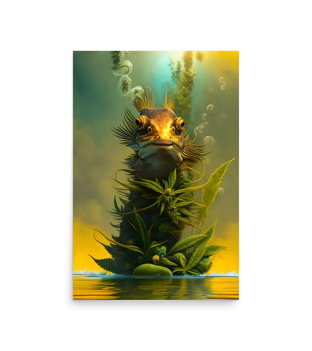 09 HEMP FISH Photo Poster