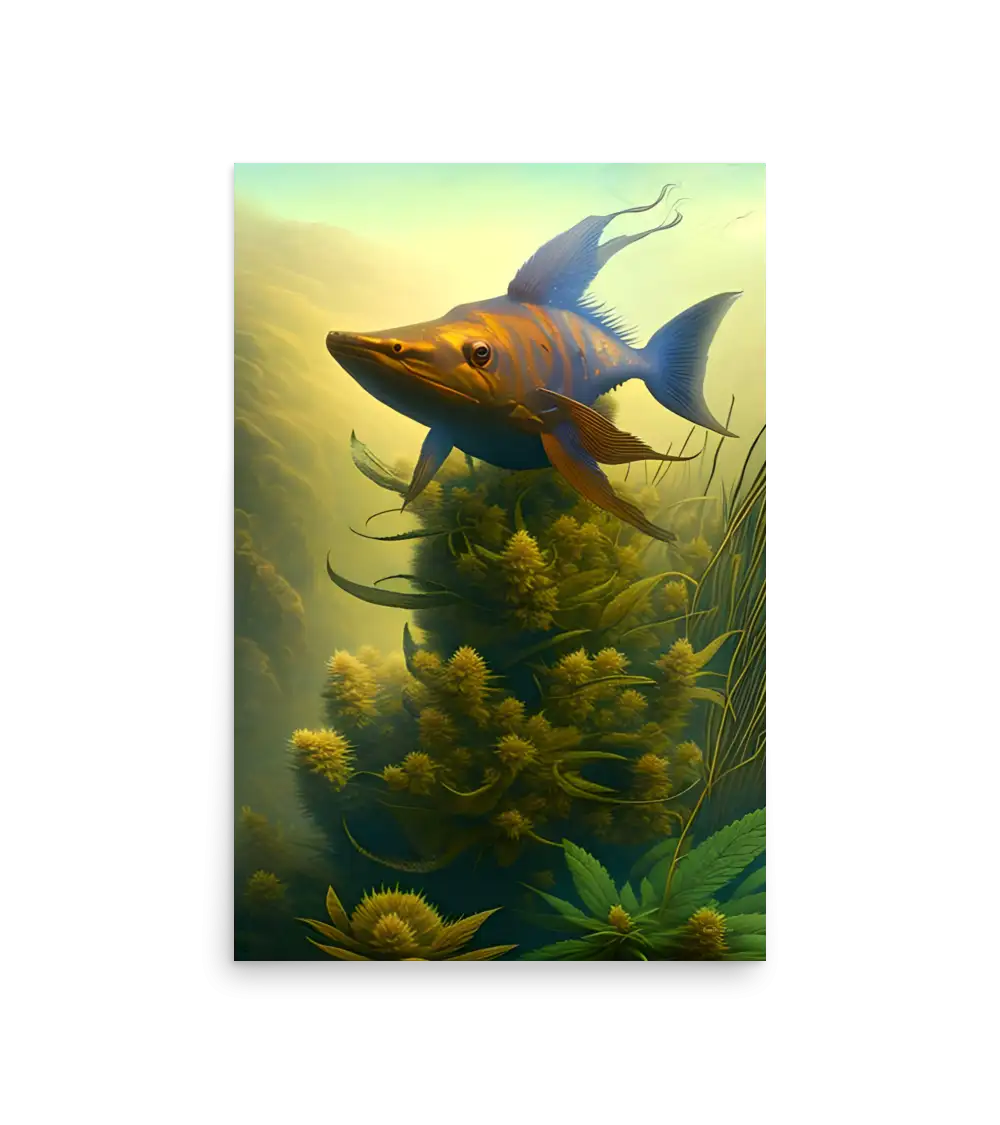 15 HEMP FISH Photo Poster