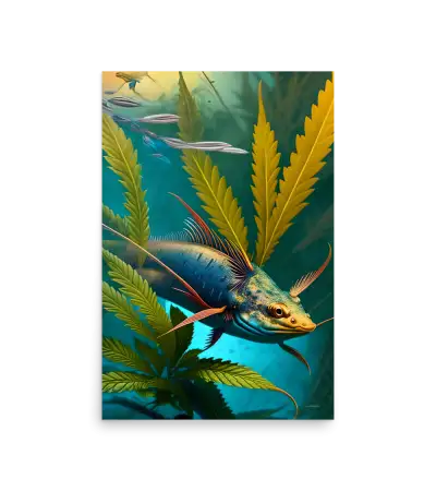 20 HEMP FISH Photo Poster