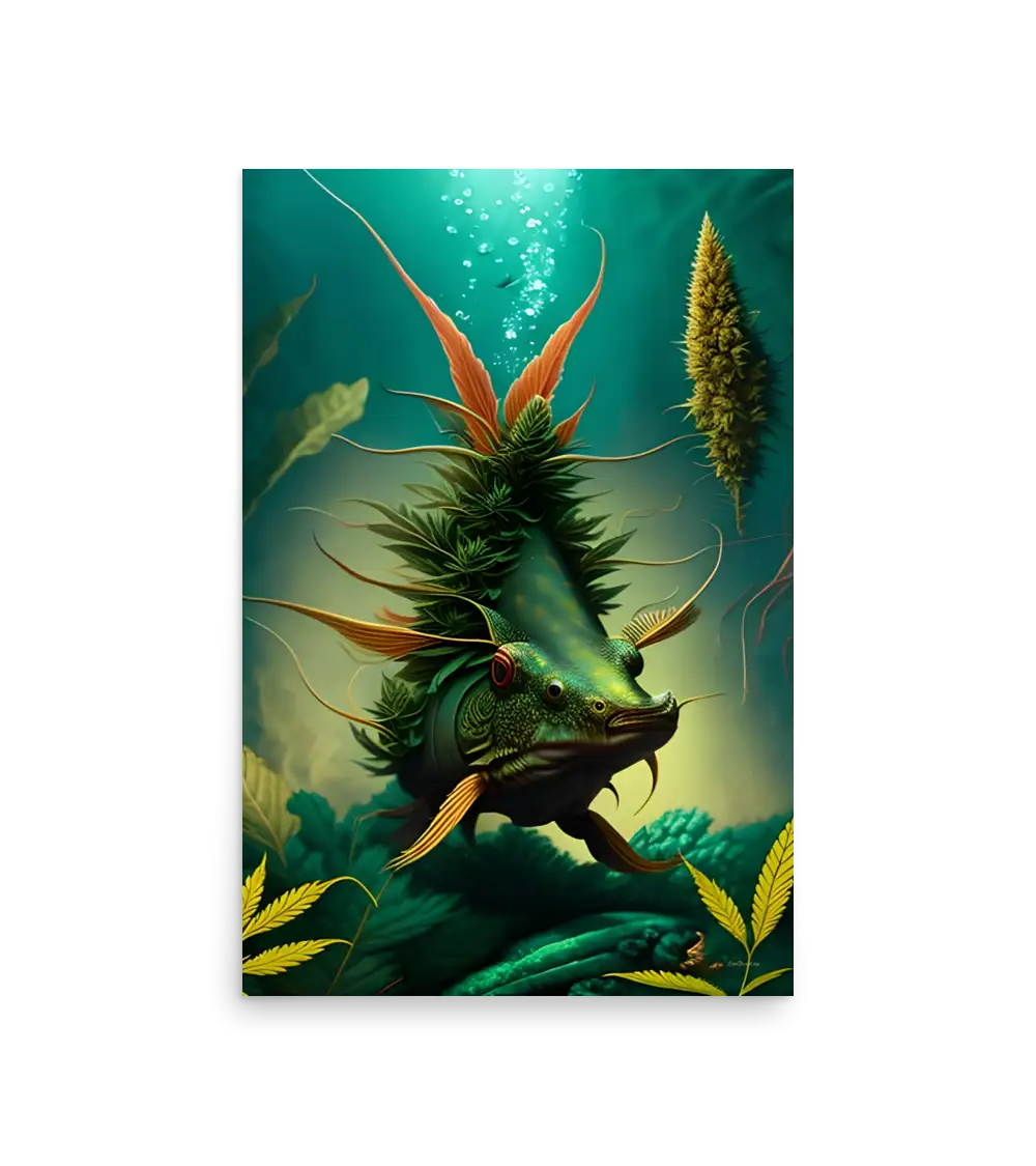 19 HEMP FISH Photo Poster