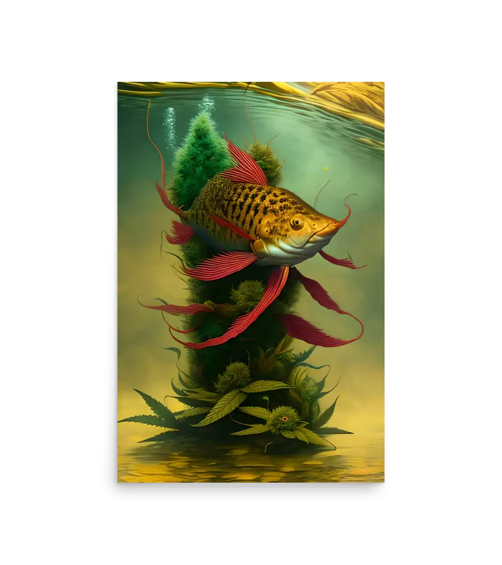 17 HEMP FISH Photo Poster