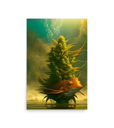 18 HEMP FISH Photo Poster