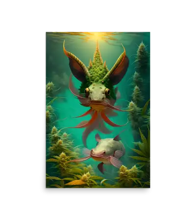 11 BI HEMP FISH Photo Poster