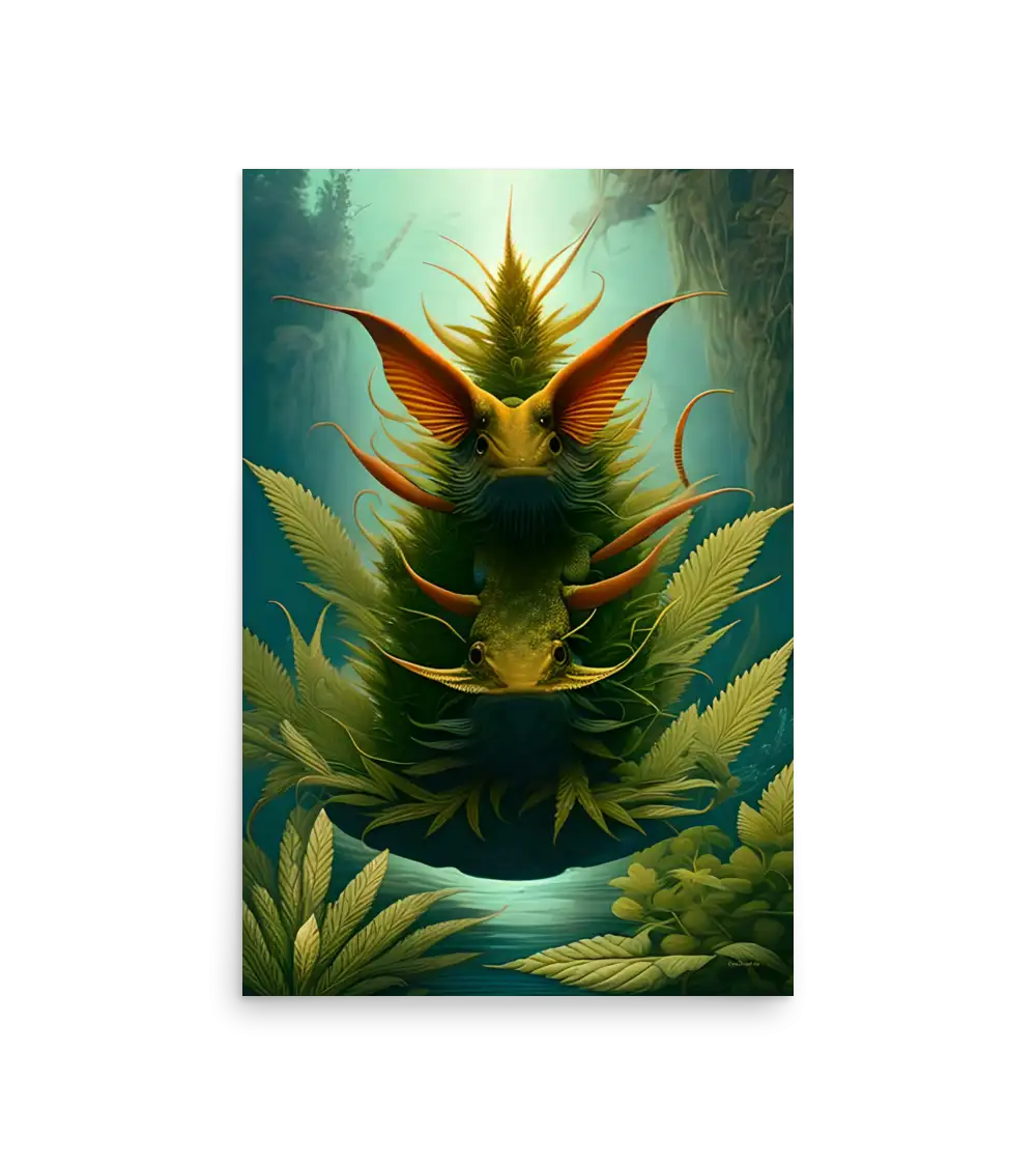 12 BI HEMP FISH Photo Poster