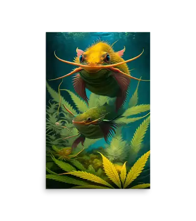 13 BI HEMP FISH Photo Poster