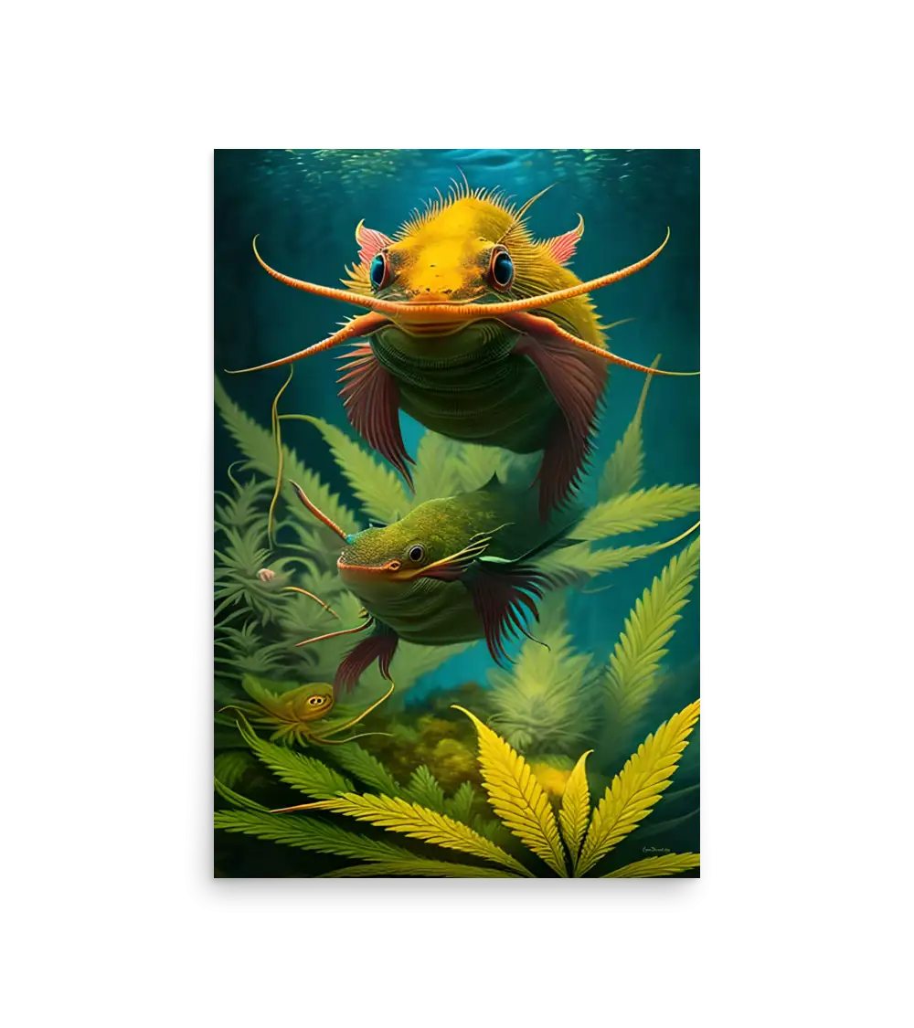 13 BI HEMP FISH Photo Poster