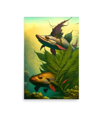 18 BI HEMP FISH Photo Poster