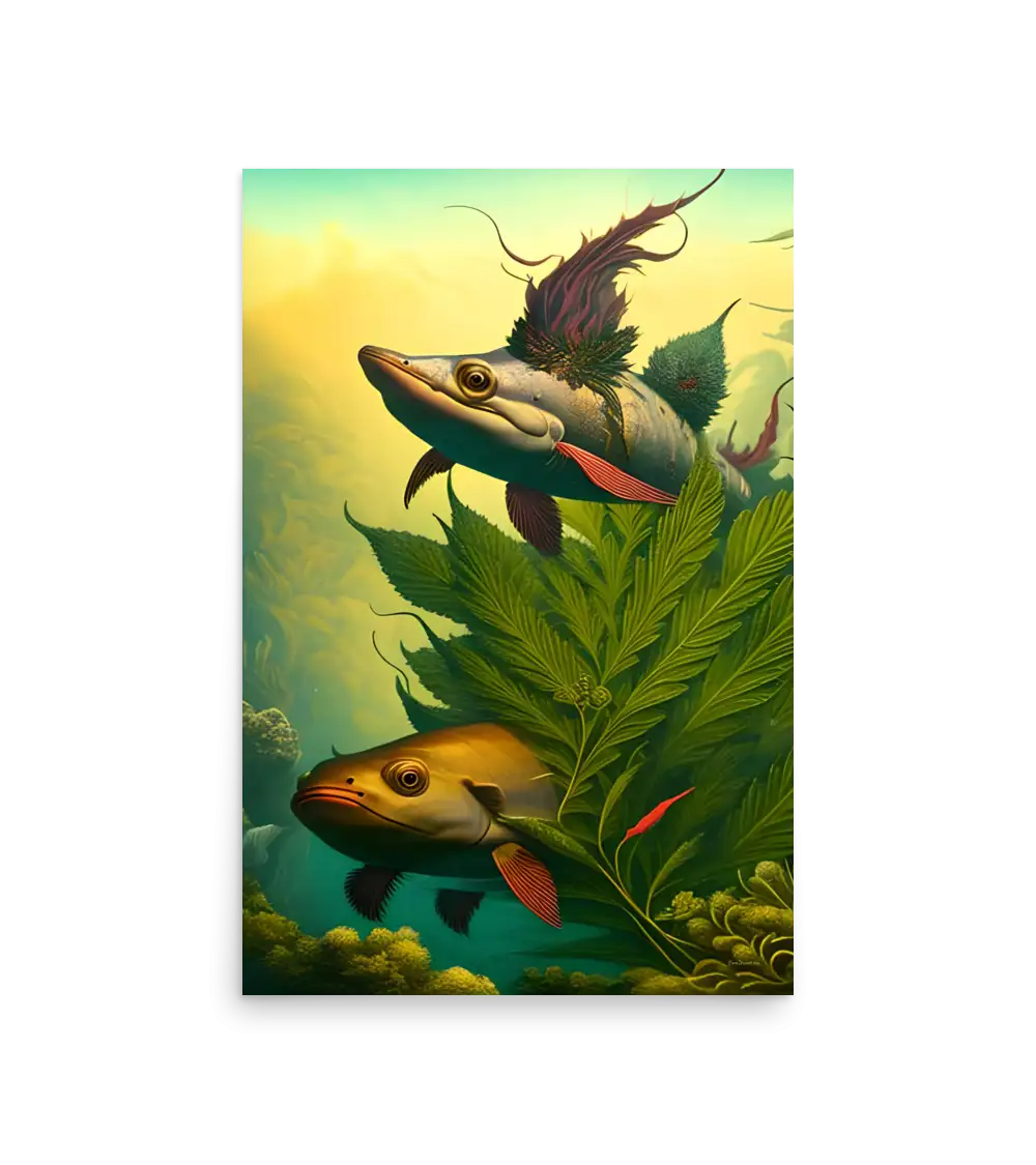 18 BI HEMP FISH Photo Poster