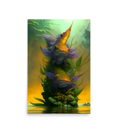 16 BI HEMP FISH Photo Poster