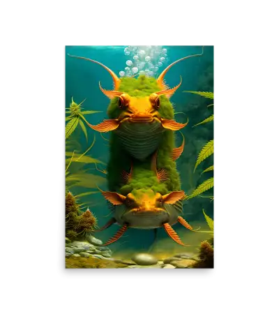 22 BI HEMP FISH Photo Poster
