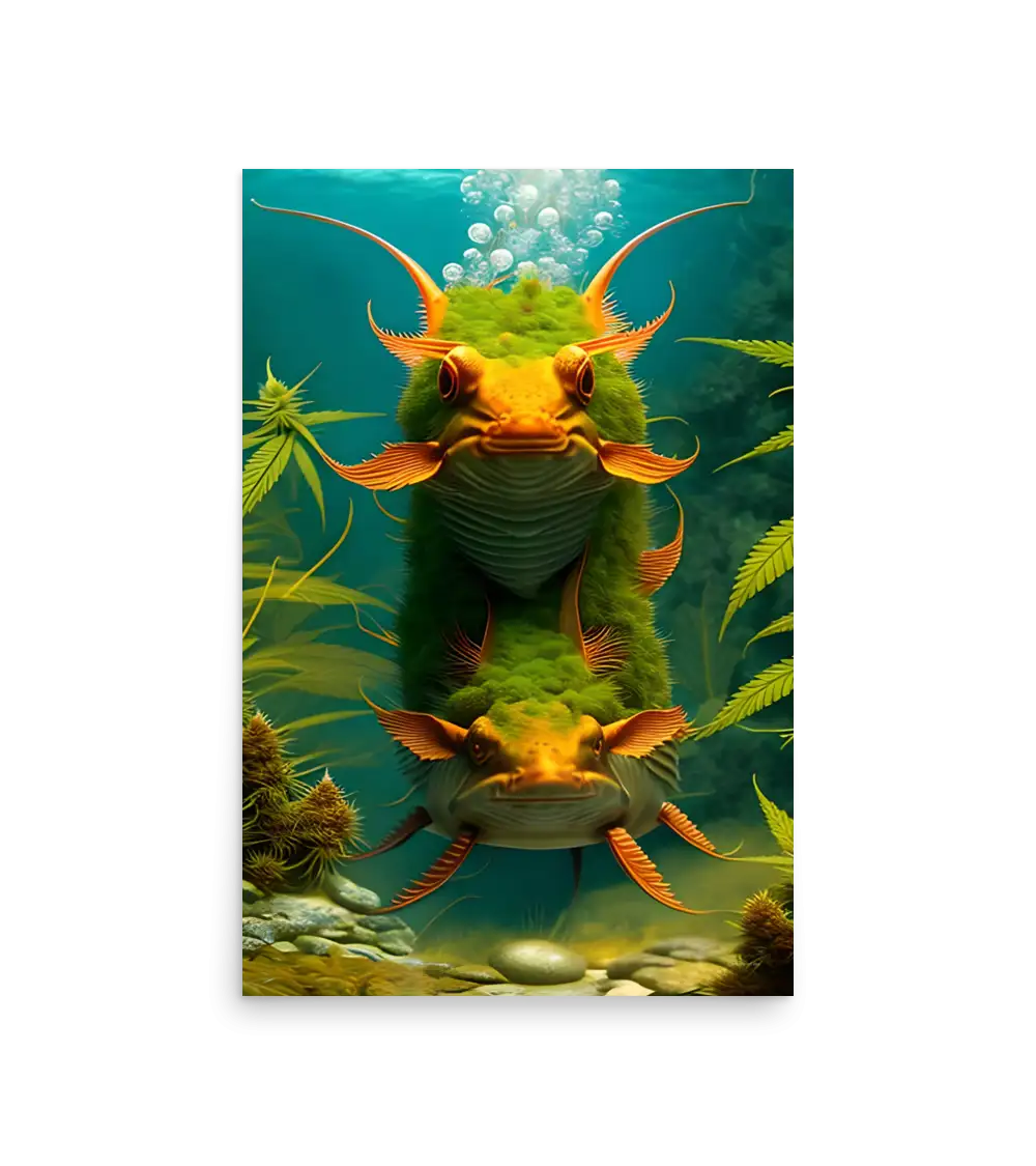 22 BI HEMP FISH Photo Poster