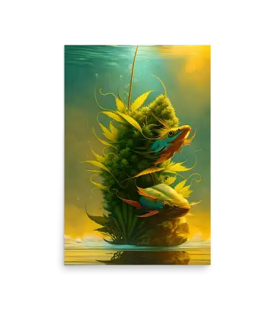 20 BI HEMP FISH Photo Poster