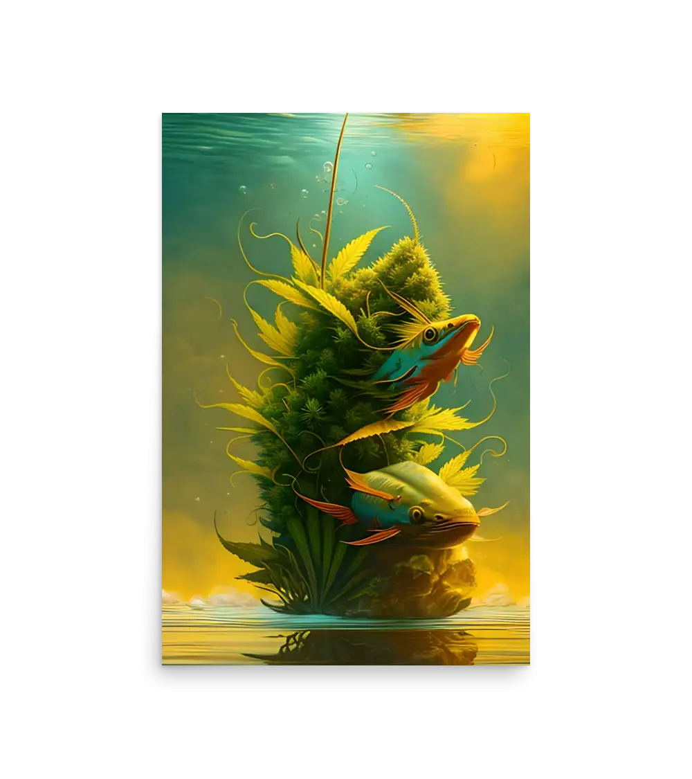 20 BI HEMP FISH Photo Poster