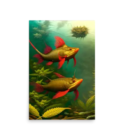 23 BI HEMP FISH Photo Poster