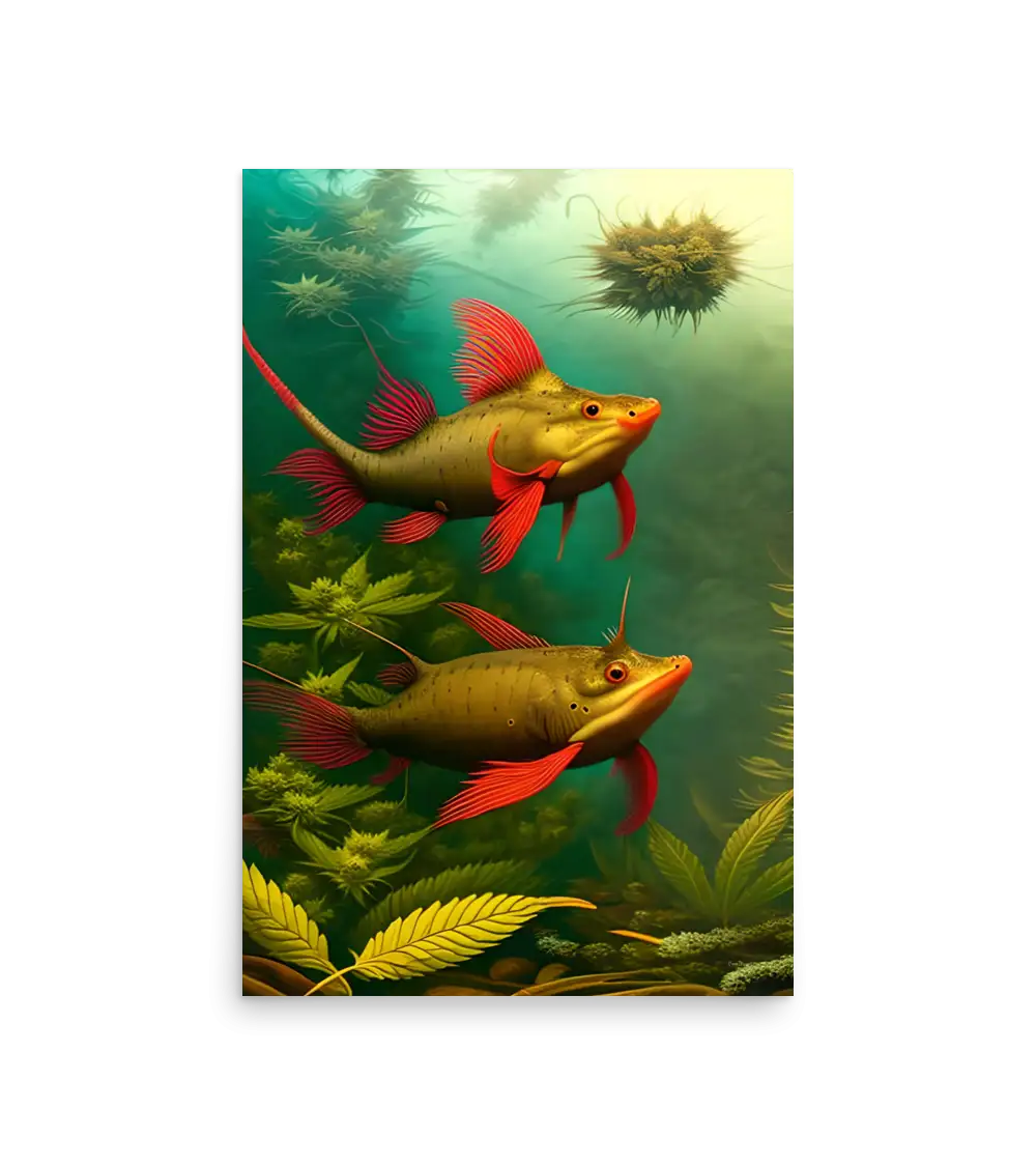 23 BI HEMP FISH Photo Poster