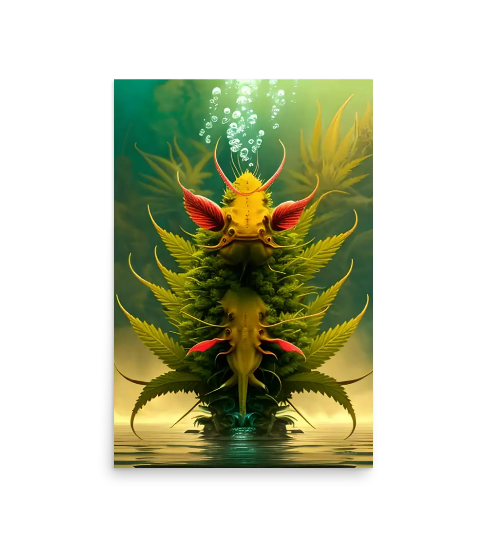24 BI HEMP FISH Photo Poster