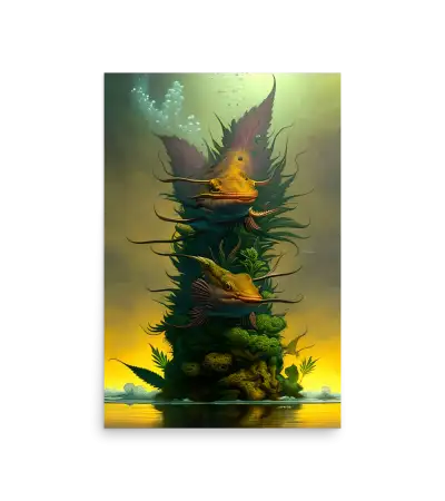 28 BI HEMP FISH Photo Poster