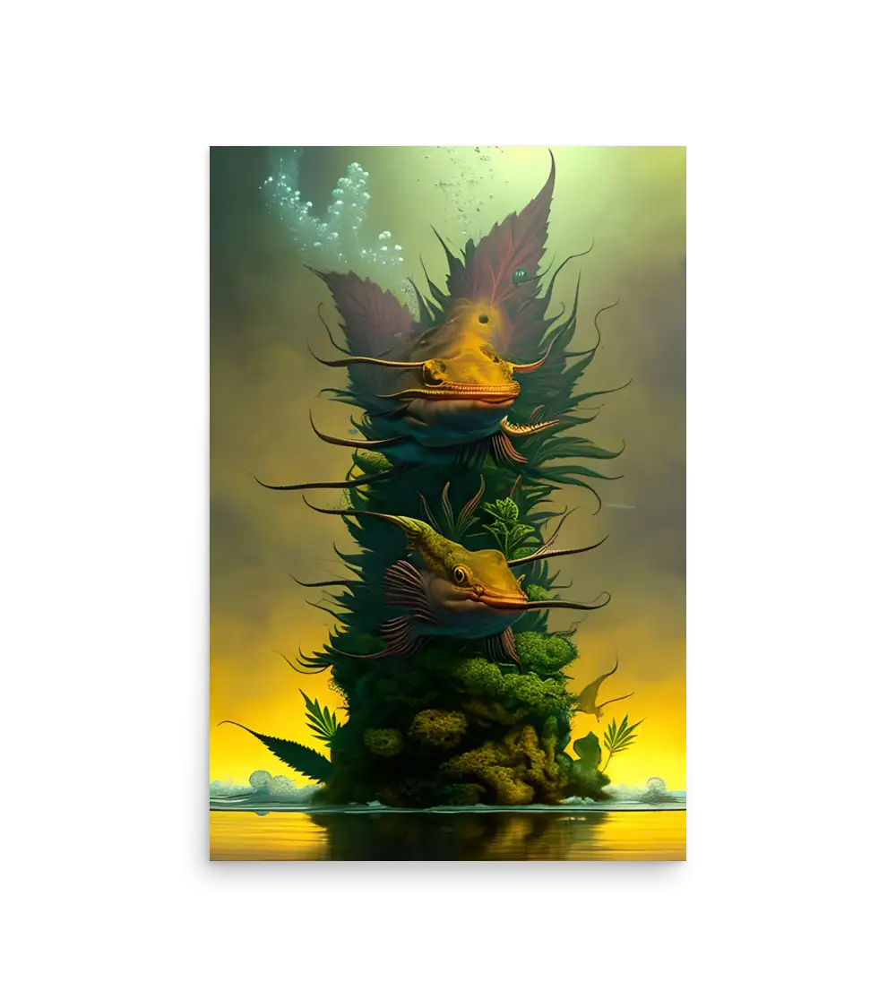 28 BI HEMP FISH Photo Poster