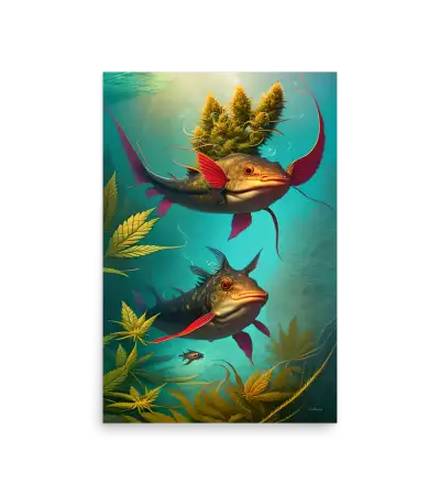 27 BI HEMP FISH Photo Poster