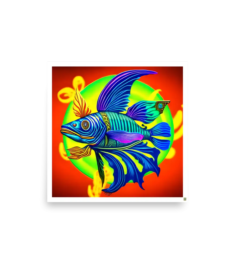 03 COLOR FISH Photo Poster
