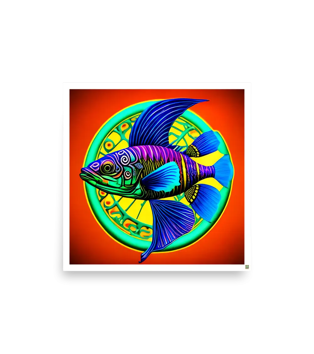 07 COLOR FISH Photo Poster