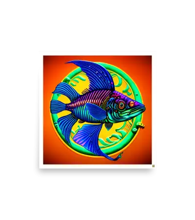 05 COLOR FISH Photo Poster