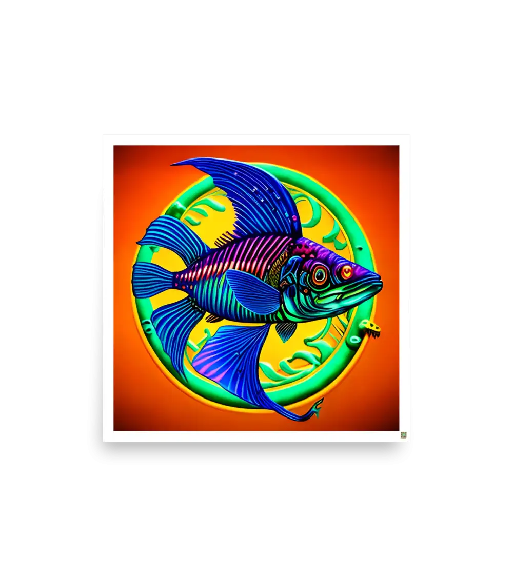 05 COLOR FISH Photo Poster