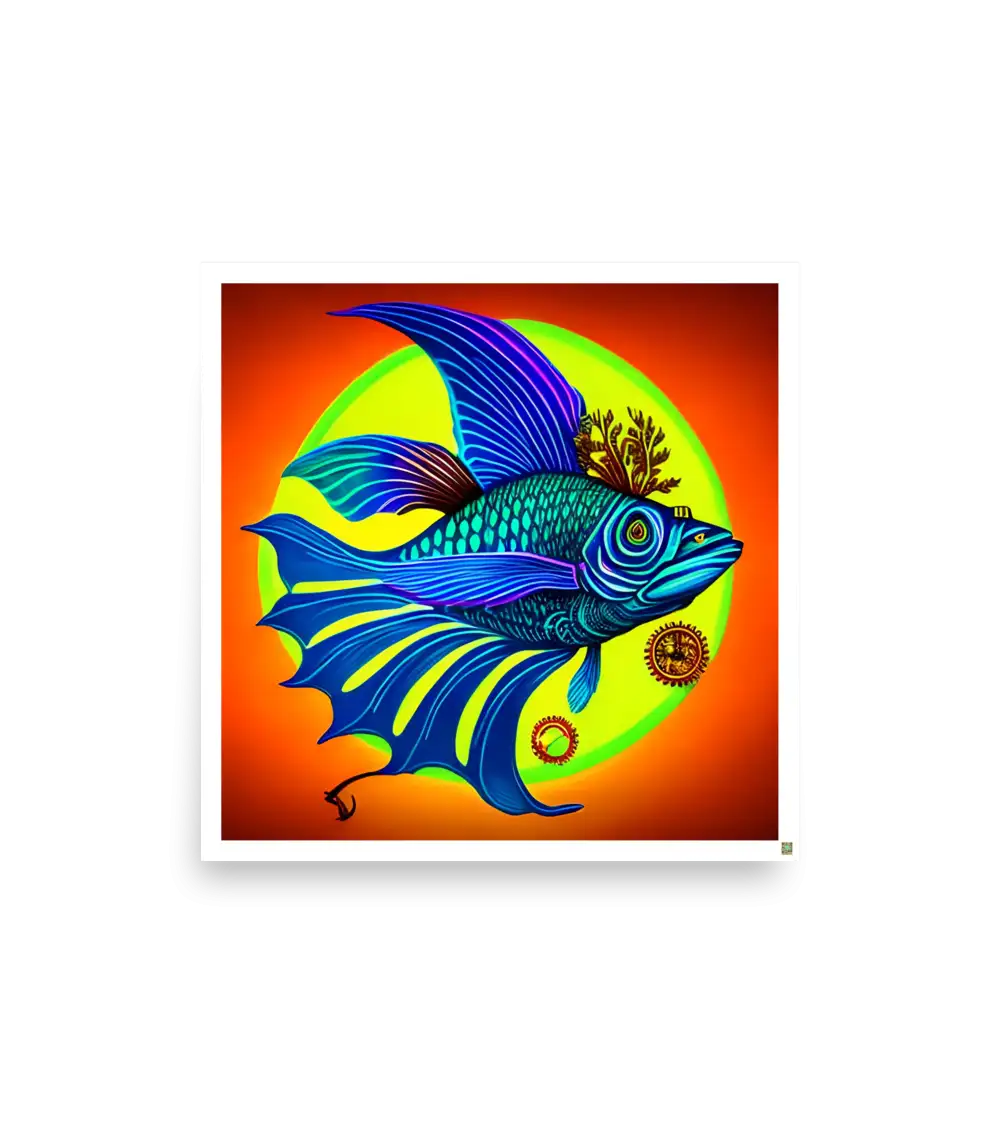 04 COLOR FISH Photo Poster