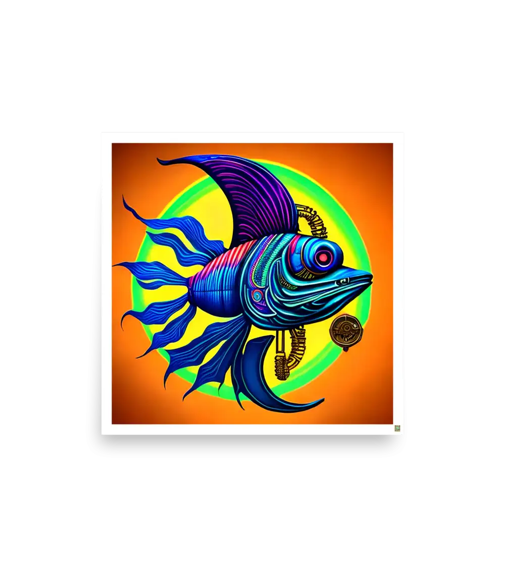 10 COLOR FISH Photo Poster